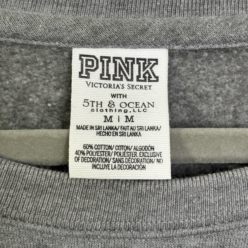 Victorias Secret PINK Michigan State Spartans Sweatshirt Crewneck Sequin Medium - Picture 4 of 4